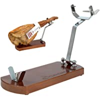 Los mejores  - Soporte Jamonero Plegable Lacado Nogal con Gomas Antideslizantes - Jamonprive